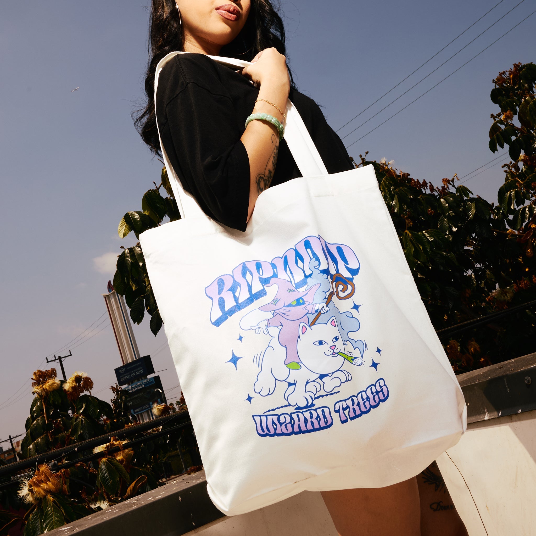 RIPNDIP Ripndip Wizard Trees Riding High Tote (Canvas)