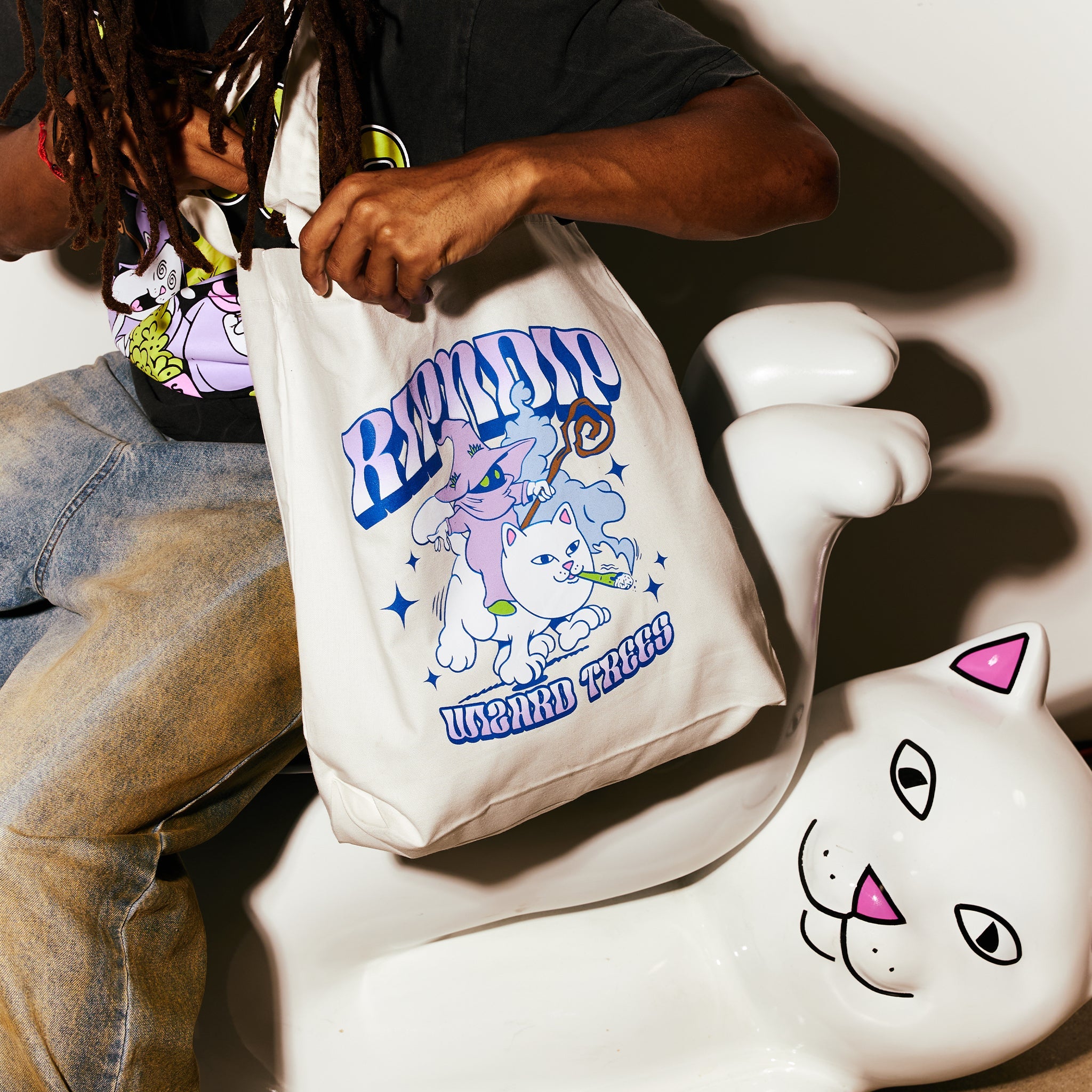 RIPNDIP Ripndip Wizard Trees Riding High Tote (Canvas)