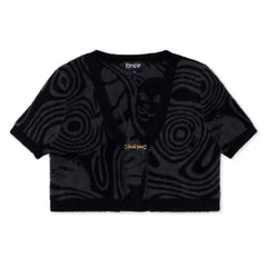 RIPNDIP Hypnotic Open Front Crop Top (Black)