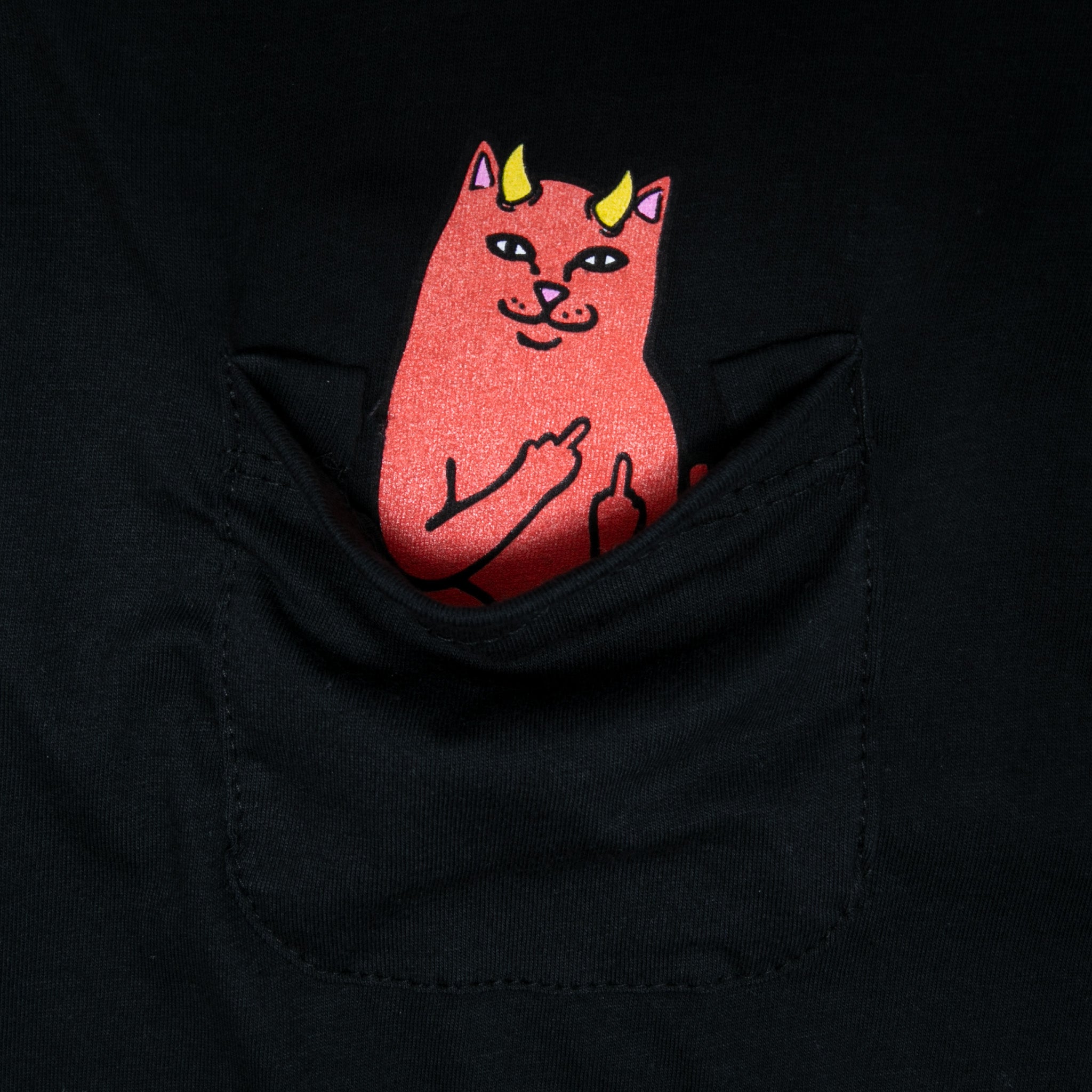 RIPNDIP Lord Devil Pocket Crop Tee (Black)