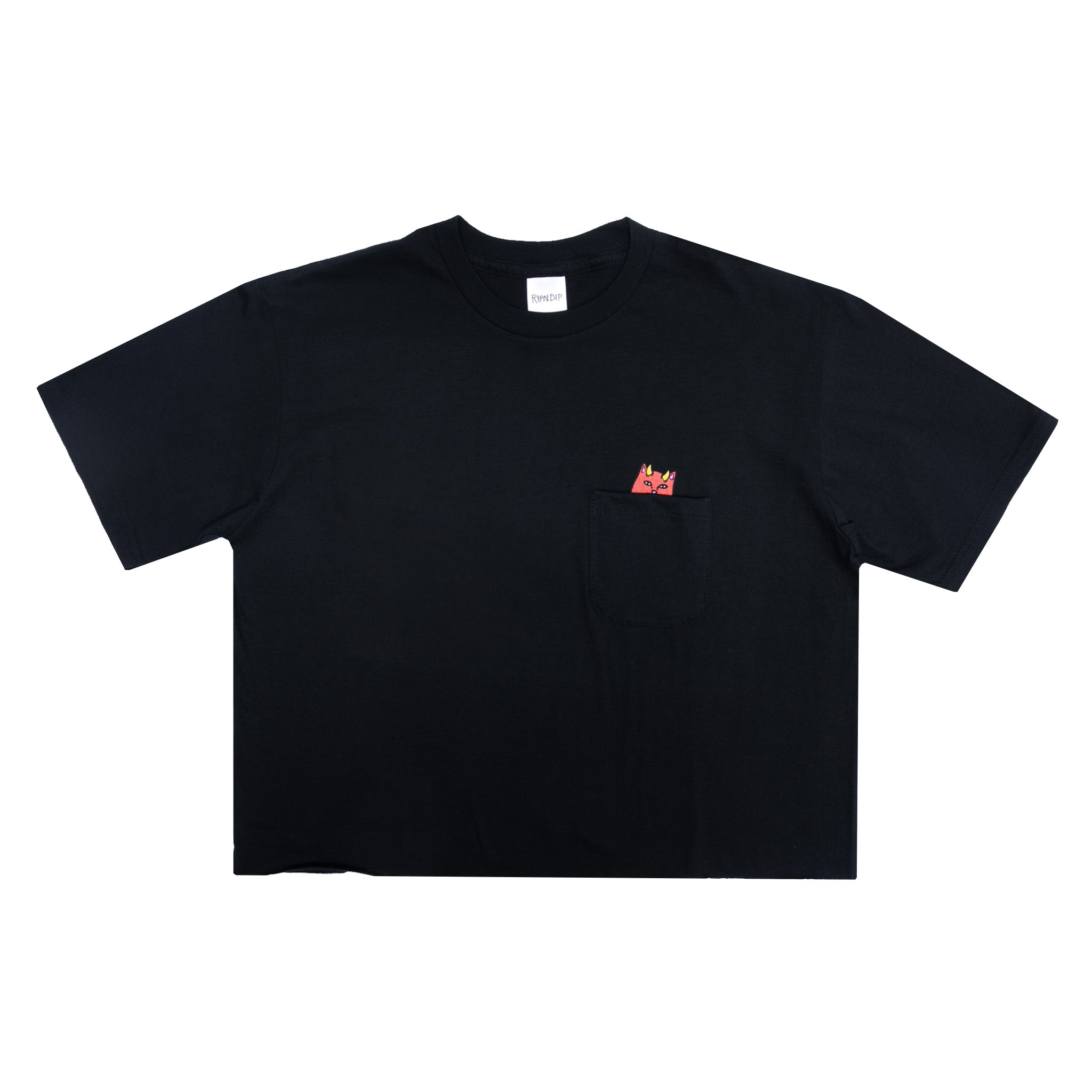 RIPNDIP Lord Devil Pocket Crop Tee (Black)