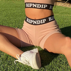 RIPNDIP Peeking Nermal Biker Shorts (Blush)