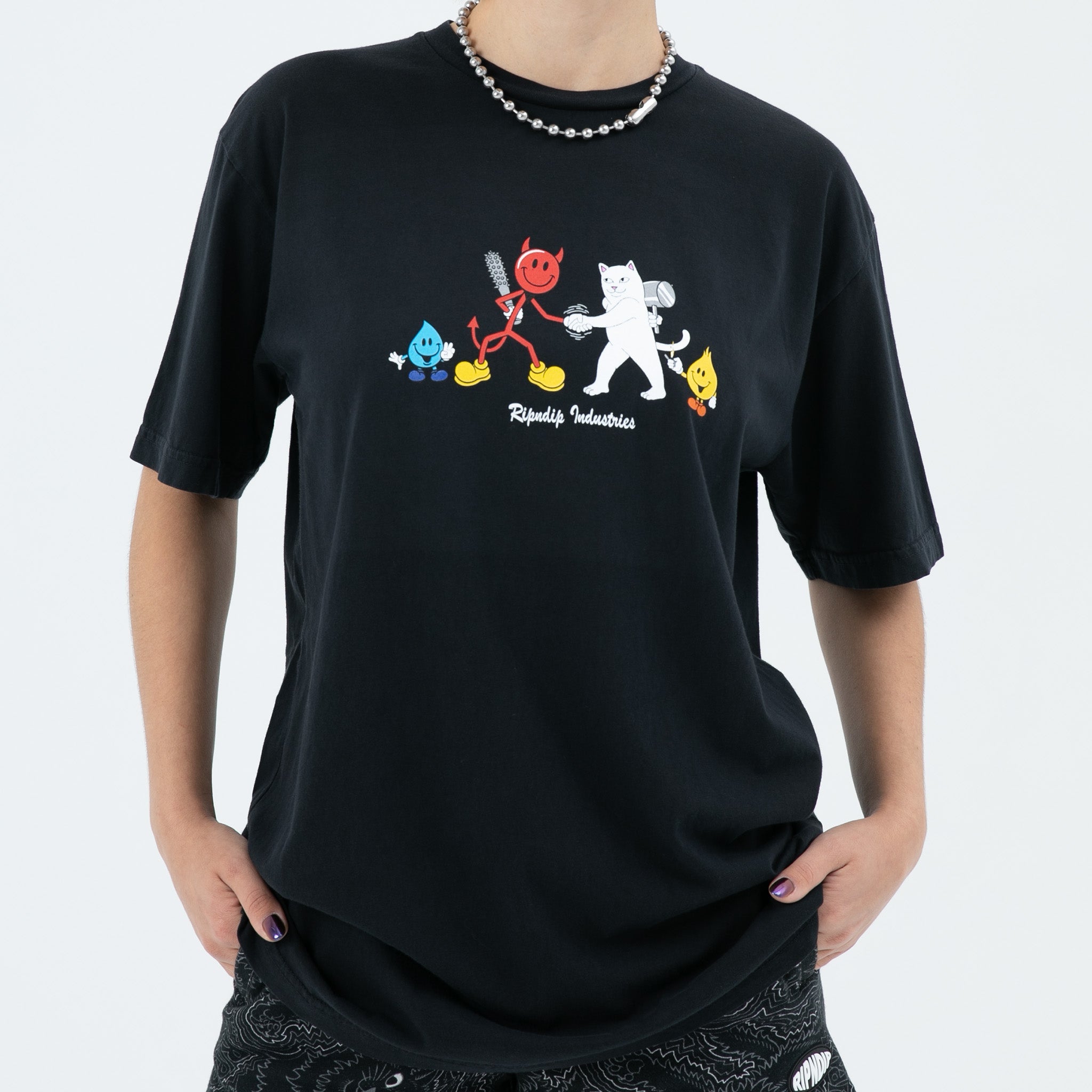 RIPNDIP Nerm Vs Devilman Tee (Vintage Black)