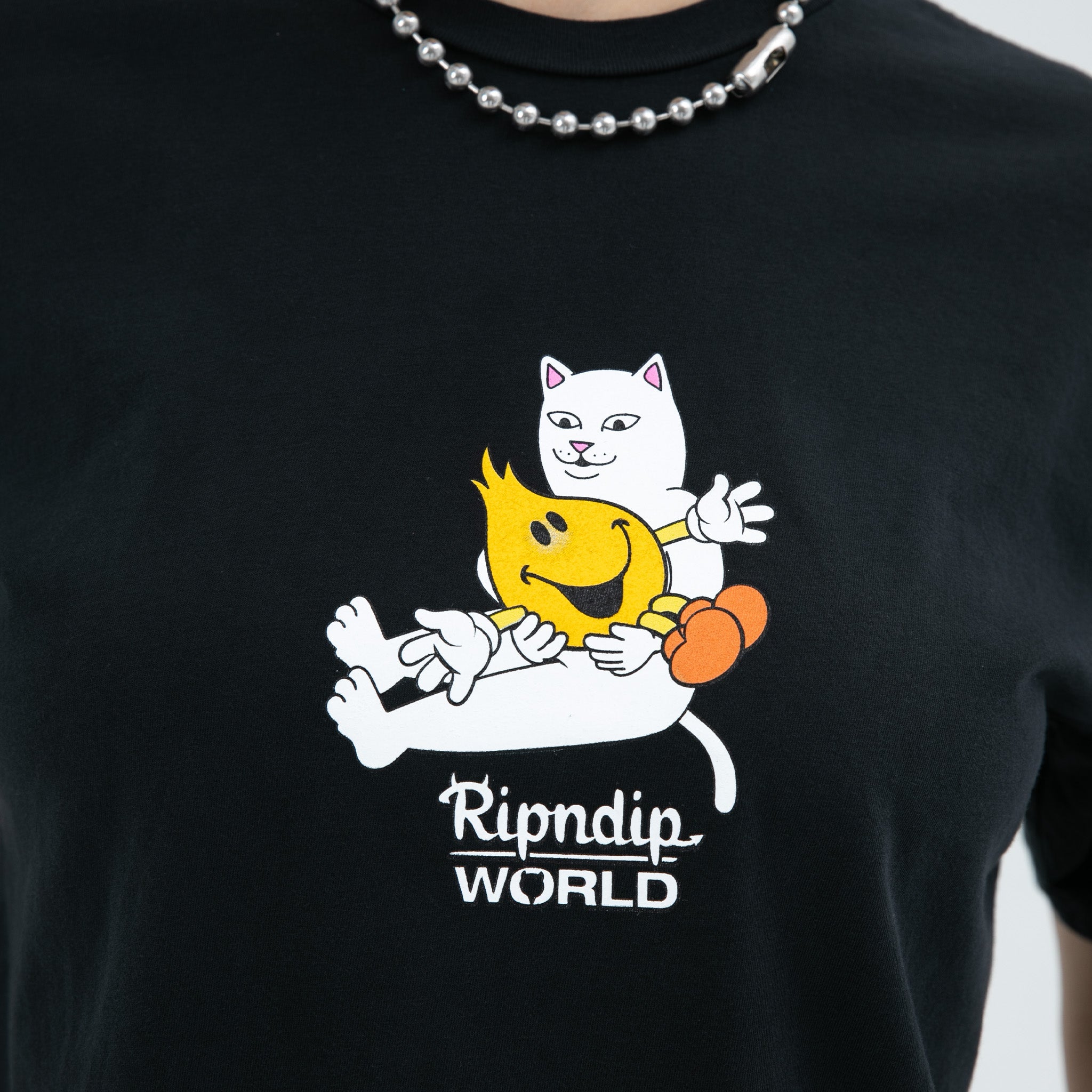 RIPNDIP Nerm Heart Flameboy Tee (Vintage Black)