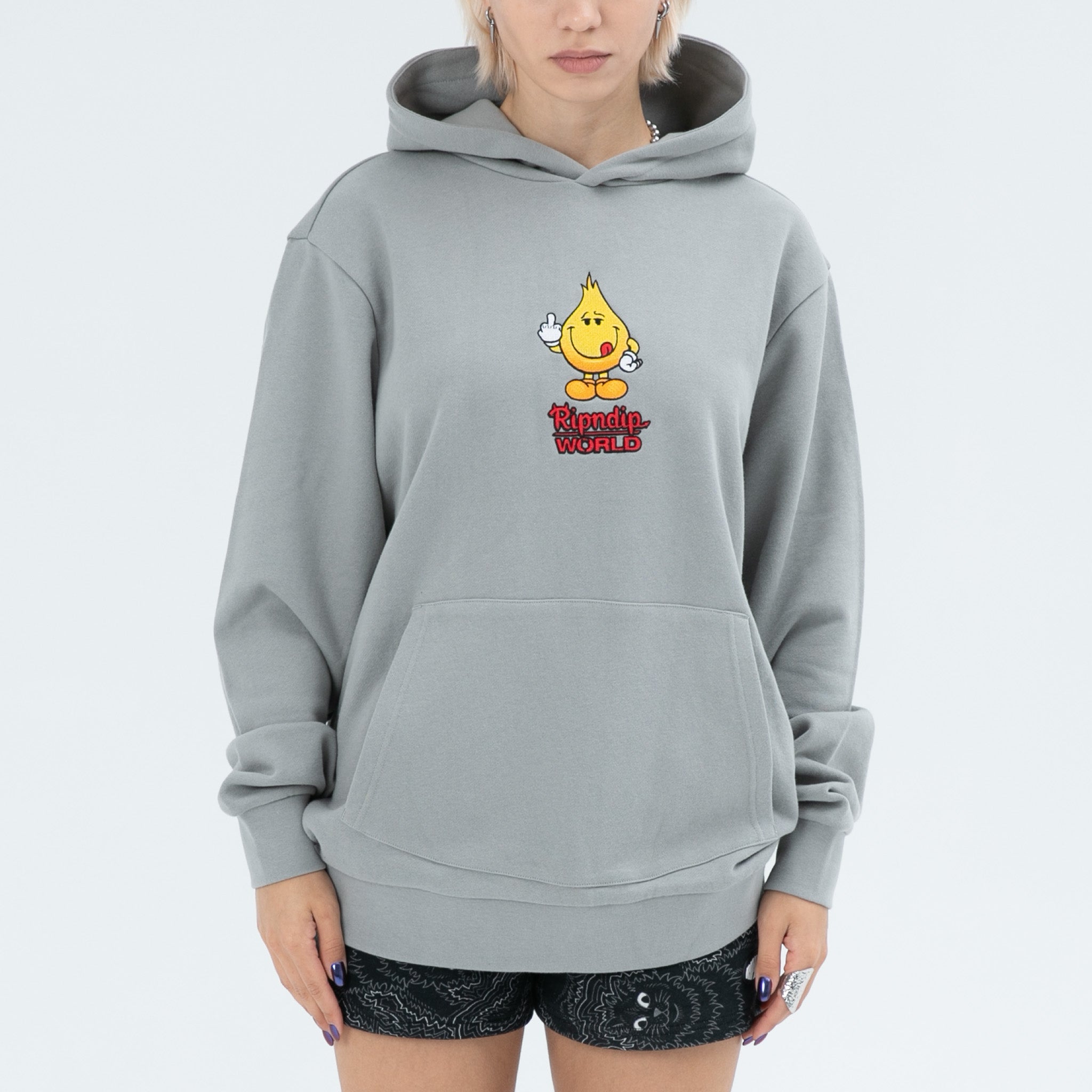 RIPNDIP F U Flameboy Hoodie (Grey)