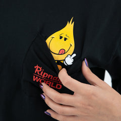 RIPNDIP F U Flameboy Pocket Tee (Vintage Black)
