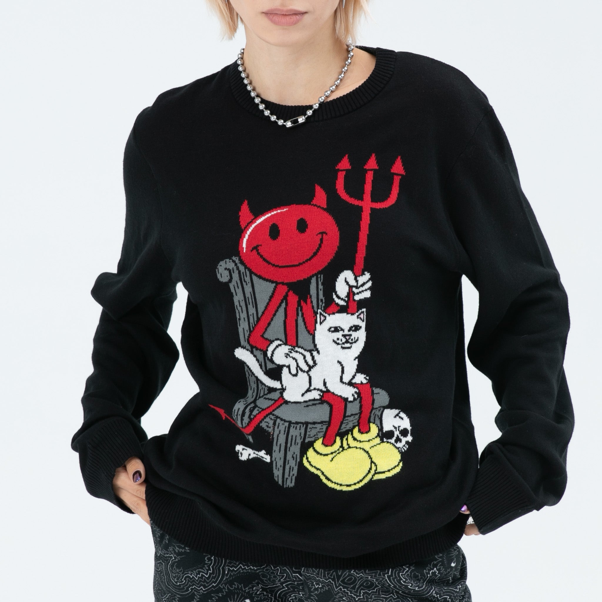 RIPNDIP Devilman Nerm Knit Sweater (Black)