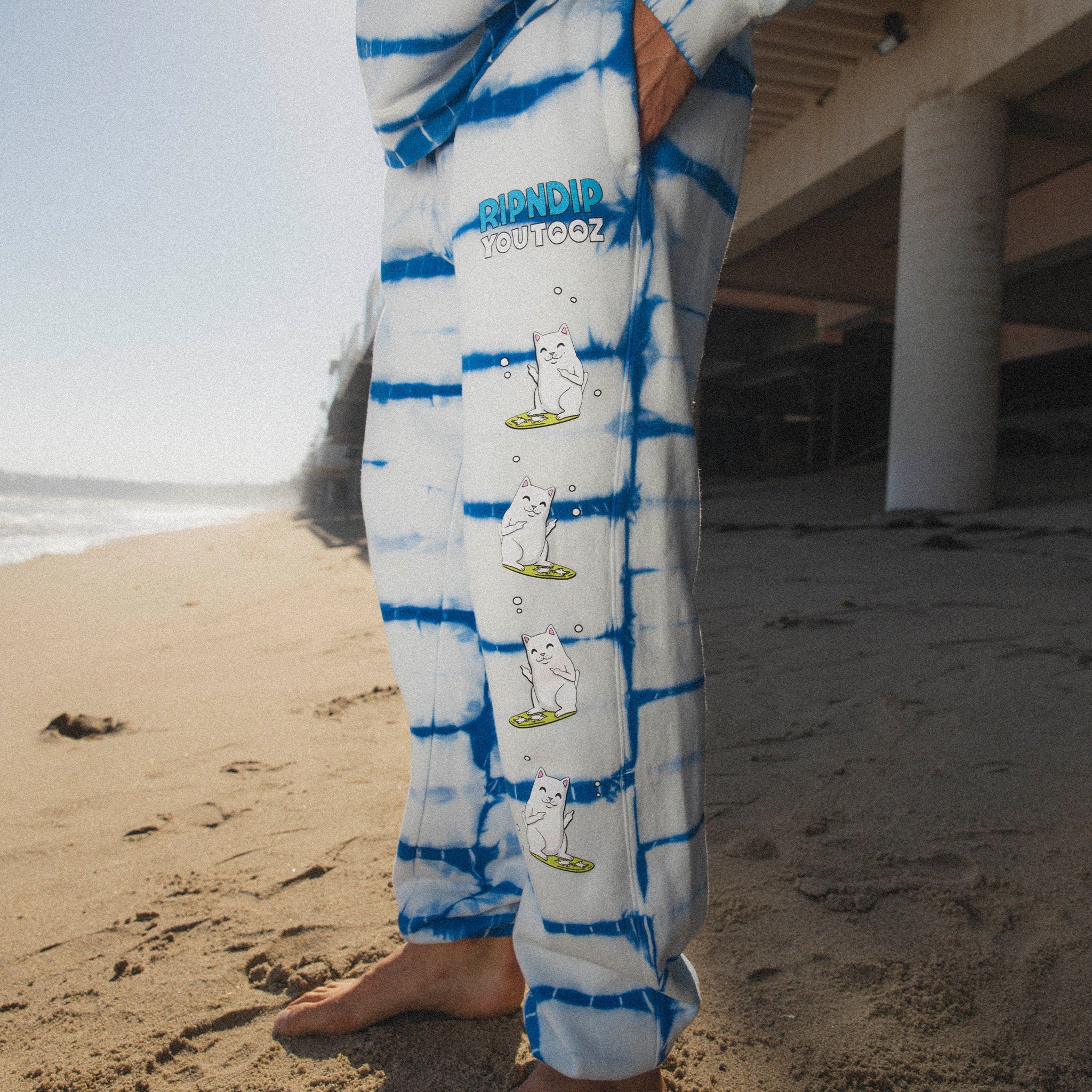 RIPNDIP YouTooz Surfer Sweatpant (Blue Stripe Dye)